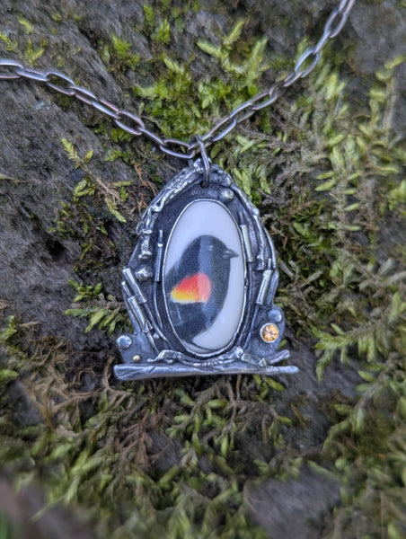 Redwing Blackbird Necklace