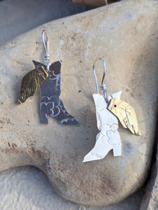Winged Boots Earrings