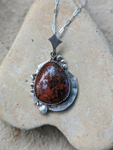 Lake Superior Plum Agate Necklace