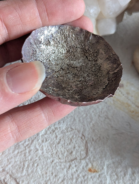 Copper Vessel with Silver Dust