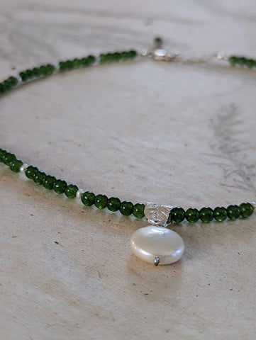 Pearl and Canadian Jade Necklace